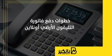 خطوات دفع فاتورة التليفون الأرضي أونلاين | إنفوجراف