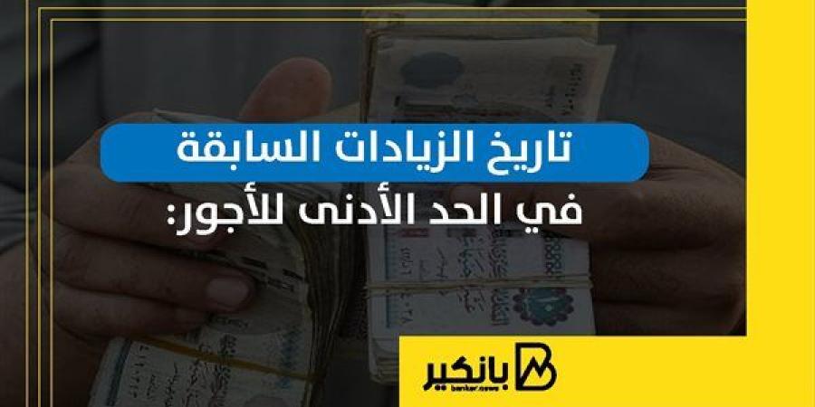 تاريخ الزيادات السابقة في الحد الأدنى للأجور | إنفوجراف