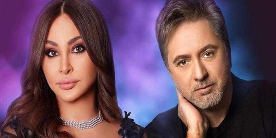 إليسا ومروان خوري يجتمعان في حفل عيد الحب بدبى